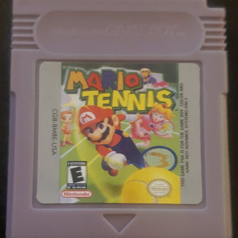 Mario Tennis GBC Video Game Gameboy Color